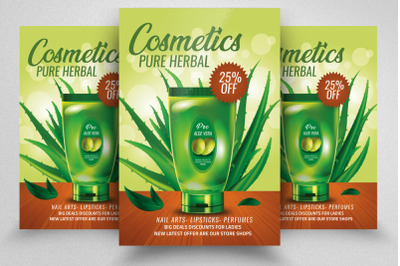 Herbal Organic Beauty Product Flyer