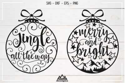 Christmas Quote Light Bulb Svg Design
