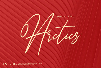 Arctics Signature Brush Font