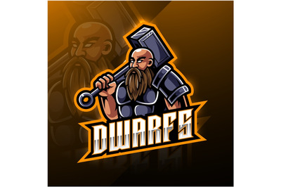 Dwarfs esport mascot  logo design