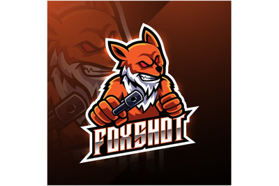 Fox shot esport logo design