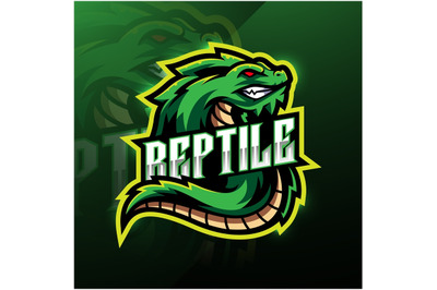 Reptile sport mascot logo design