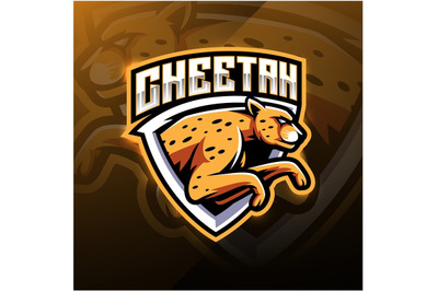 cheetah esport mascot logo design