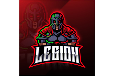 Legion warrior esport mascot logo design