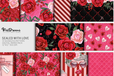 Sealed with Love Digital Paper