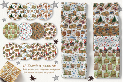 Christmas Time. Patterns Collection