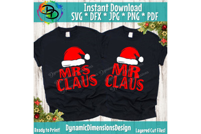 Christmas, Christmas SVG, Mr. Claus Mrs. Claus, Mr. Claus svg, Mrs. C