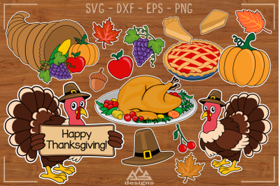 Fall Thanksgiving Elements Packs Svg Design