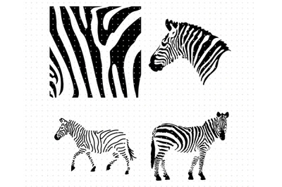 zebra animal print pattern SVG clipart