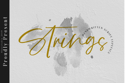 Strings // Handwritten Script Font
