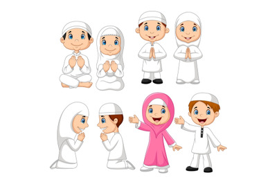 Cartoon Muslim Kids Collection