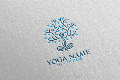 Yoga and Spa Lotus Flower logo 15