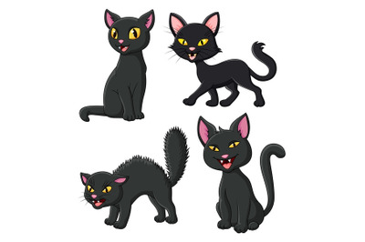 Cartoon Black cat Collection