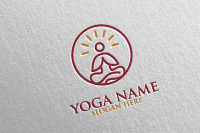 Yoga and Spa Lotus Flower logo 17