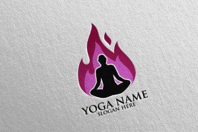 Yoga and Spa Lotus Flower logo 18