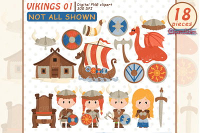 Cute Viking clipart, Nordic clip art, Scandinavian folk art