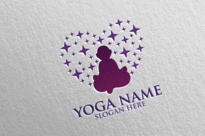 Yoga and Spa Lotus Flower logo 19