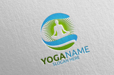 Yoga and Spa Lotus Flower logo 20