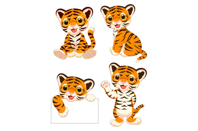 Cartoon Baby Tigers Collection