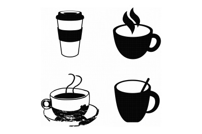 hot coffee cup SVG clipart