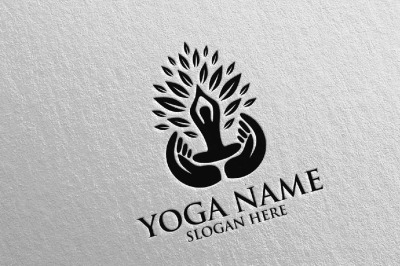 Yoga and Spa Lotus Flower logo 29