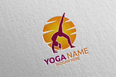 Yoga and Spa Lotus Flower logo 30