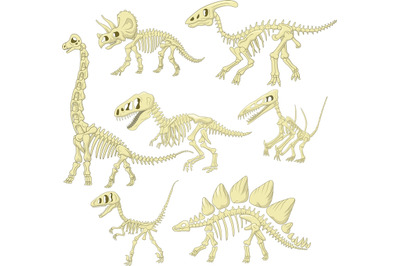 Cartoon Dinosaurs Skeleton Collection