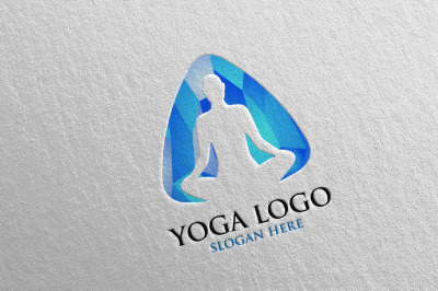 Yoga and Spa Lotus Flower logo 36