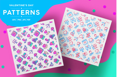 Valentine&#039;s Day Patterns Collection