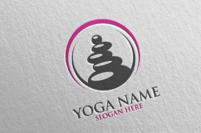 Yoga and Spa Lotus Flower logo 41