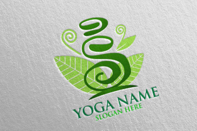 Yoga and Spa Lotus Flower logo 42