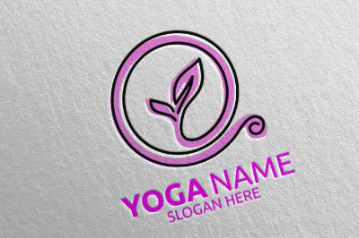 Yoga and Spa Lotus Flower logo 44