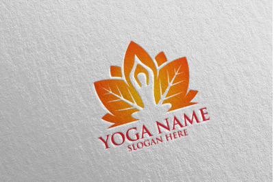 Yoga and Spa Lotus Flower logo 46