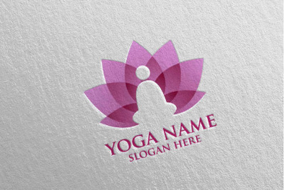 Yoga and Spa Lotus Flower logo 50