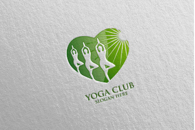 Yoga and Spa Lotus Flower logo 52