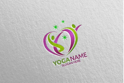 Yoga and Spa Lotus Flower logo 53