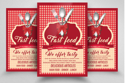 Food Restaurant Flyer&2F;Poster Template