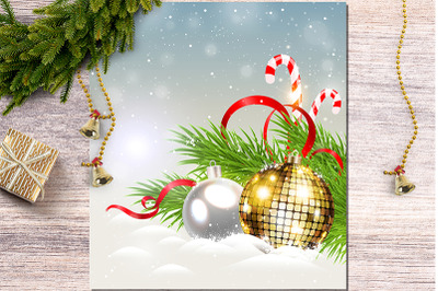 Christmas Card with Decoration