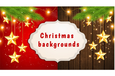 Christmas Backgrounds with Stars