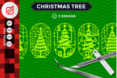 Christmas Tree Ornament Cutting File V2