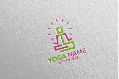 Yoga and Spa Lotus Flower logo 54