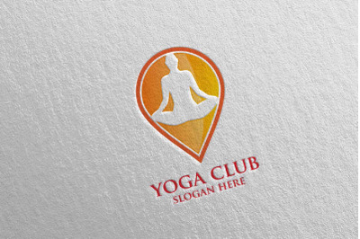 Yoga and Spa Lotus Flower logo 55