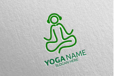 Yoga and Spa Lotus Flower logo 57