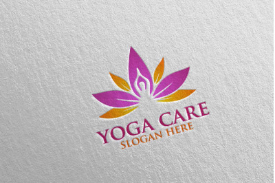 Yoga and Spa Lotus Flower logo 63