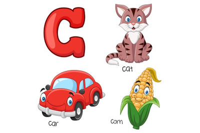 Illustration of C Alphabet