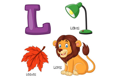 Illustration of L Alphabet