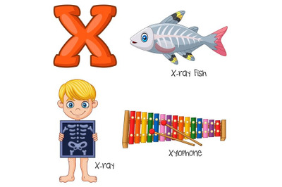 Illustration of X Alphabet