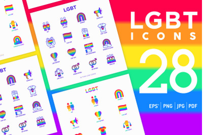 LGBT | 28 Icons Set