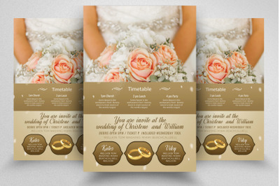 Wedding Invitation Flyer Template