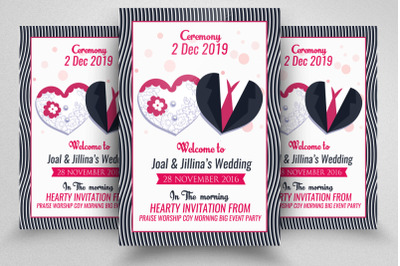 Wedding Invitation Flyer Template